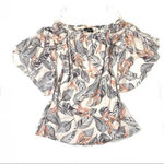 Lulus Sun-Drenched Daydream Beige Floral Print Off-the-Shoulder Dress Size XS Photo 3