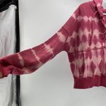 Free People Movement Tie dye pink believer tie up semi cropped hoodie oversized Photo 5