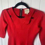 Mason red cutout sheath dress minimalist quiet luxury XS career party date night Photo 2