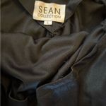 Sean Collection  Black Silver Sequin Maxi Dress Open Back Chiffon Womens Large Photo 8