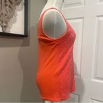 J.Crew Womens Sequined Tank Top S Coral Sleeveless Blouse V-Neck Career Club Photo 3