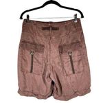 Free People NWT raisin color cuffed cargo shorts Sz 10 Photo 0