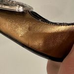 J. Renee Bronze High Heel. Square Jewel Square Toe Vintage Look Limited Sz 7. Gold Photo 14