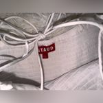 STAUD NWOT  Landry Shoulder-Tie Smocked Cotton Maxi White Dress sz L Photo 7