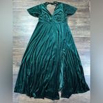 Lulus Lulu’s Stunning Day’s Velvet Flutter Sleeve Maxi Dress Photo 3