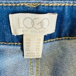 LOGO By Lori Goldstein Womens Straight Leg Jeans Blue Stretch Pockets Denim 10 Photo 7