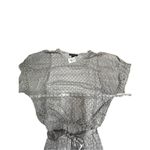 Ashley Stewart  embroidered Cold Shoulder Gray/Silver  Dress Sz 14 NWT Photo 4