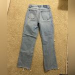 Abercrombie & Fitch (NWOT) Ultra High Rise 90s Straight Jean in Medium Destroy Photo 2