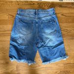 Vibrant  Miu Fringed Denim Shorts Size M‎  NWT Distressed Photo 1
