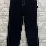 PacSun  Black 90’s Boyfriend Carpenter Denim Jeans with White Stitching Photo 0