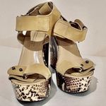 BCBGMAXAZRIA  Platform Faux Snakeskin Sanda… Photo 1
