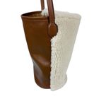 J.Crew Collection Berkeley Bucket Bag in Leather and Shearling Photo 3