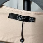 Missguided  Petite Plunge Twist Front Shift Metallic Champagne Dress 4 Photo 4