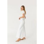 Anthropologie Level 99 Hudson Crop Wide Leg Jeans White 27 Raw Hem Flare Chic Photo 1