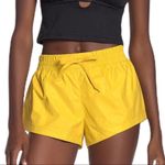Free People  Shorts Yellow Active Running  Reflective Moonlight Size M New Photo 1