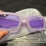 NWOT Square Vintage Y2K purple violet lilac lily sunglasses Photo 1