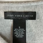 Joan Vass  Soft Gray Crew Neck Sweater Photo 2