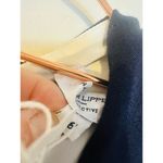 Adam Lippes COLLECTIVE Black White Striped Kimono Stripe Sleeve Dress Size 8 Photo 5