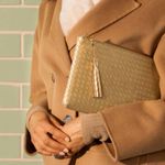 Virginia Wolf Mimi Woven Clutch Pouch Photo 4