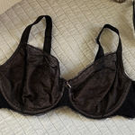 Chantelle  black lace mesh dark sexy romantic goth bra 40DD Photo 0