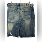 Ralph Lauren Polo  Distressed Repaired Denim Lawrence Pencil Skirt Photo 1