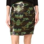 L'Agence  Phoebe Metallic Sequined Camo Skirt Size 10 Photo 0