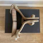 Yeezy Season 2 Suede Block Heel Sandal in Beige Size 38 Photo 4