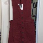 Very J Corduroy Overall Dress Photo 0