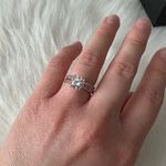 Modern Gents Simulated Diamond Ring Set - Sterling Silver With 18 Karat Rose Gold Plating Photo 3