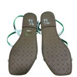 Antonio Melani Silver Strappy Flat Sandals | Metallic Minimalist | Size … Photo 2