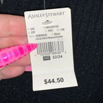 Ashley Stewart  Cold Shoulder Sweater Black Size 22 Photo 4