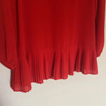 Pants Store Red Long Sleeve Blouse Size Small Photo 3