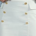 Blue Rain NWT Corduroy Mini Skirt Nautical Sailor Neutral Cream Ivory sz Medium Photo 1