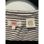 Levi's Shirt Women XS Grey Button Up Striped 100% Cotton Workwear Travel Casual Photo 6