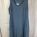 Columbia Women's Blue Tank Dress L Omni-Shade Omni-Wick Knee Length Slee… Photo 0