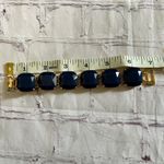 Ralph Lauren VTG Lauren Blue Stone Gold Brass Tone Statement Bracelet NWT 7” Photo 6