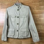 Liz Claiborne Tan Jacket with Brass(looks like) Buttons Size 6 Photo 0