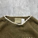 Vintage Style Knitted Reindeer Christmas Sweater Brown Size L Photo 3