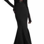 Safiyaa BLACK Cutout Beaded Belt Gown with Gun Metal, Size FR42 US10 NWT $2,615 Photo 0