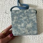 No Boundaries  Floral Embellished Blue Denim micro mini‎ Crossbody Bag Wallet Photo 2