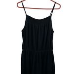 Old Navy  Linen Blend Jumper Black Spaghetti Strap Relaxed fit wide leg Large Photo 5