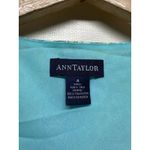 Ann Taylor Vtg  Silk Floral Paisley Dress Size 4 Blue Green Babydoll Y2K‎ Fairy Photo 3