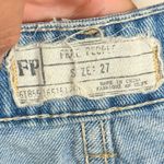 Free People  Embroidered Denim 27"‎ Cut Off Bleached Shorts Distressed Coachella Photo 3