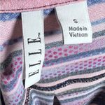 Elle striped and dotted cap sleeve top size small Photo 4