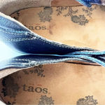 Taos Women’s Size 7.5 Navy Leather Uncommon Mary Jane‎ Ballet Flat Comfortable Blue Photo 7