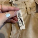 Madewell Kick Out Crop Jeans: Coated Edition Summer Dune Tan Beige NWT Size 25 Photo 4