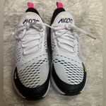 Nike  Air Max 270 White Black pink and Lime Accents size 6.5 Young/ 8 Women’s Photo 1