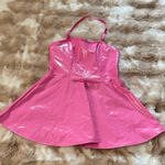 Pink Shiny Dress with Spaghetti Straps Size XS Photo 0