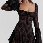 House Of CB House‎ of CB size S taller'Analissa' Black Lace Corset Dress NWOT Photo 0