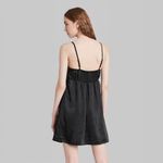 Wild Fable  Bra Cup Satin Slip Dress in Black Medium NWT Photo 1